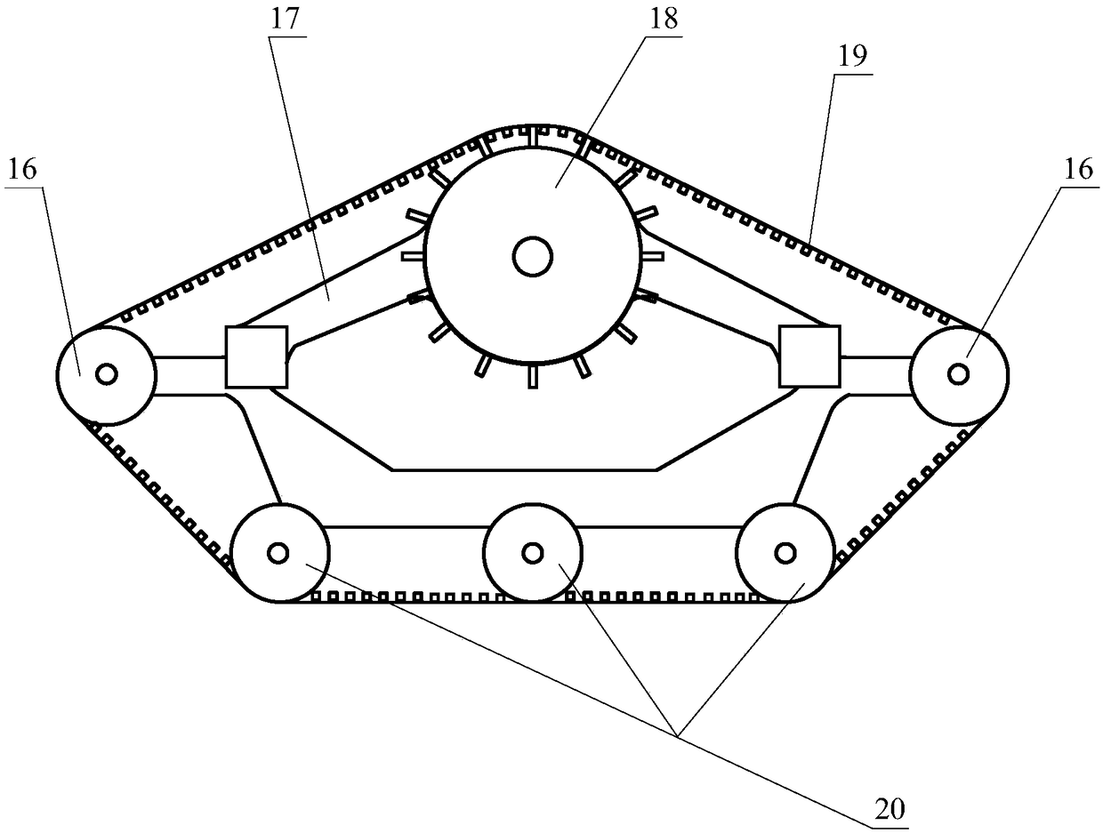 Wheel-caterpillar alternative type all-terrain vehicle