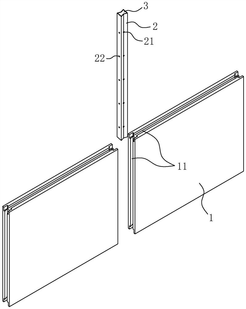 Installation structure and construction method of a wall decorative panel