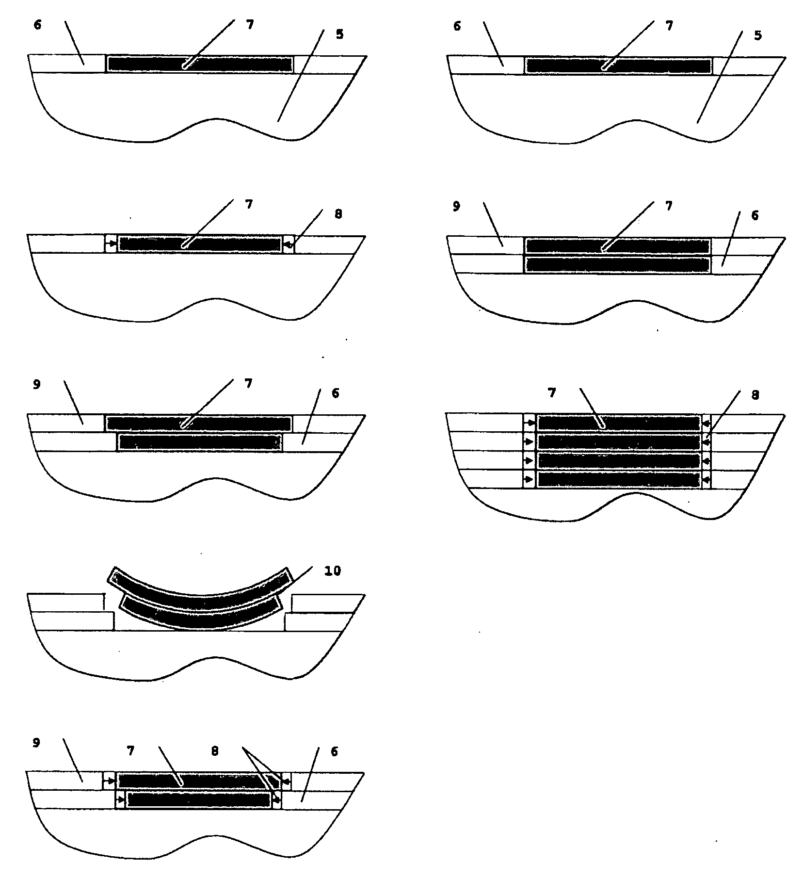 Self-hardening material and process for layerwise formation of models