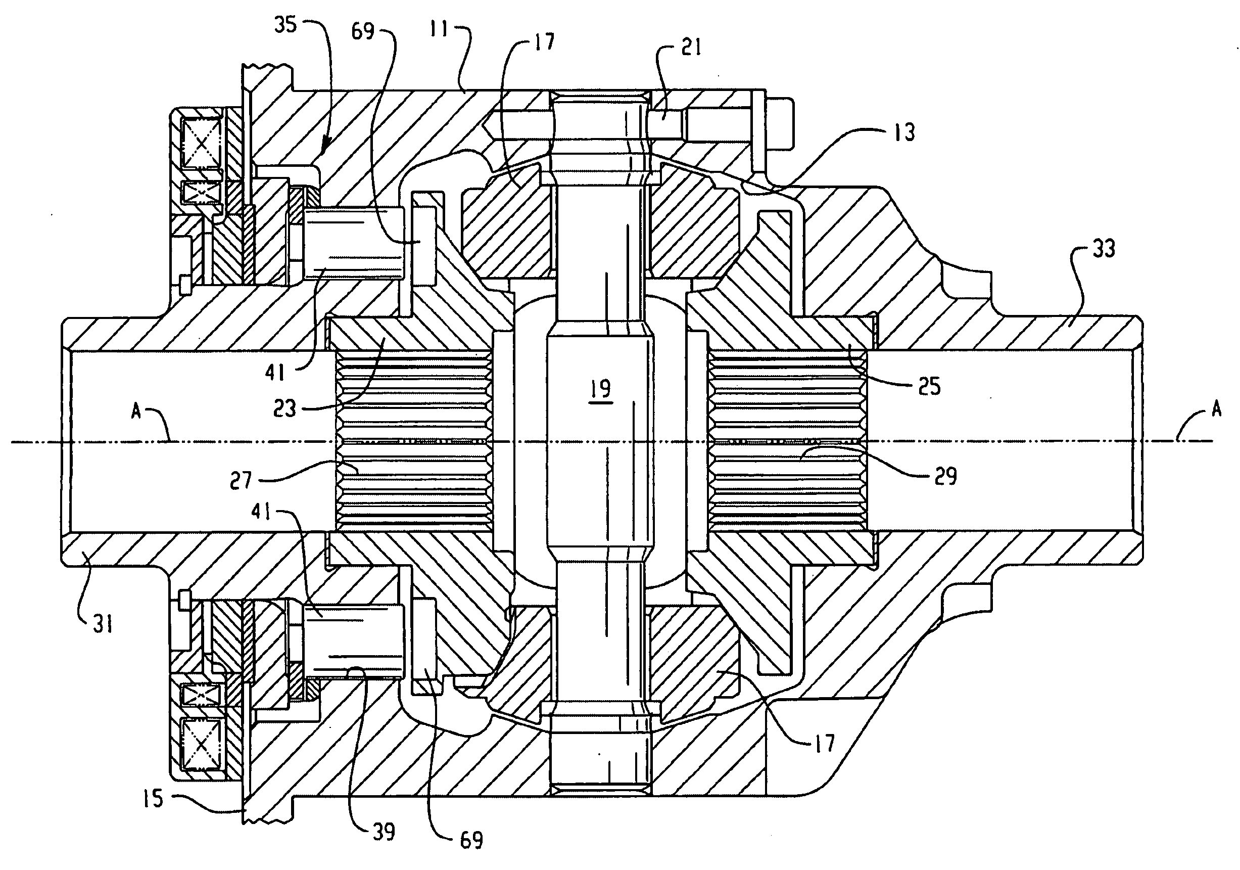 Limited slip differential and engagement sensing mechanism therefor