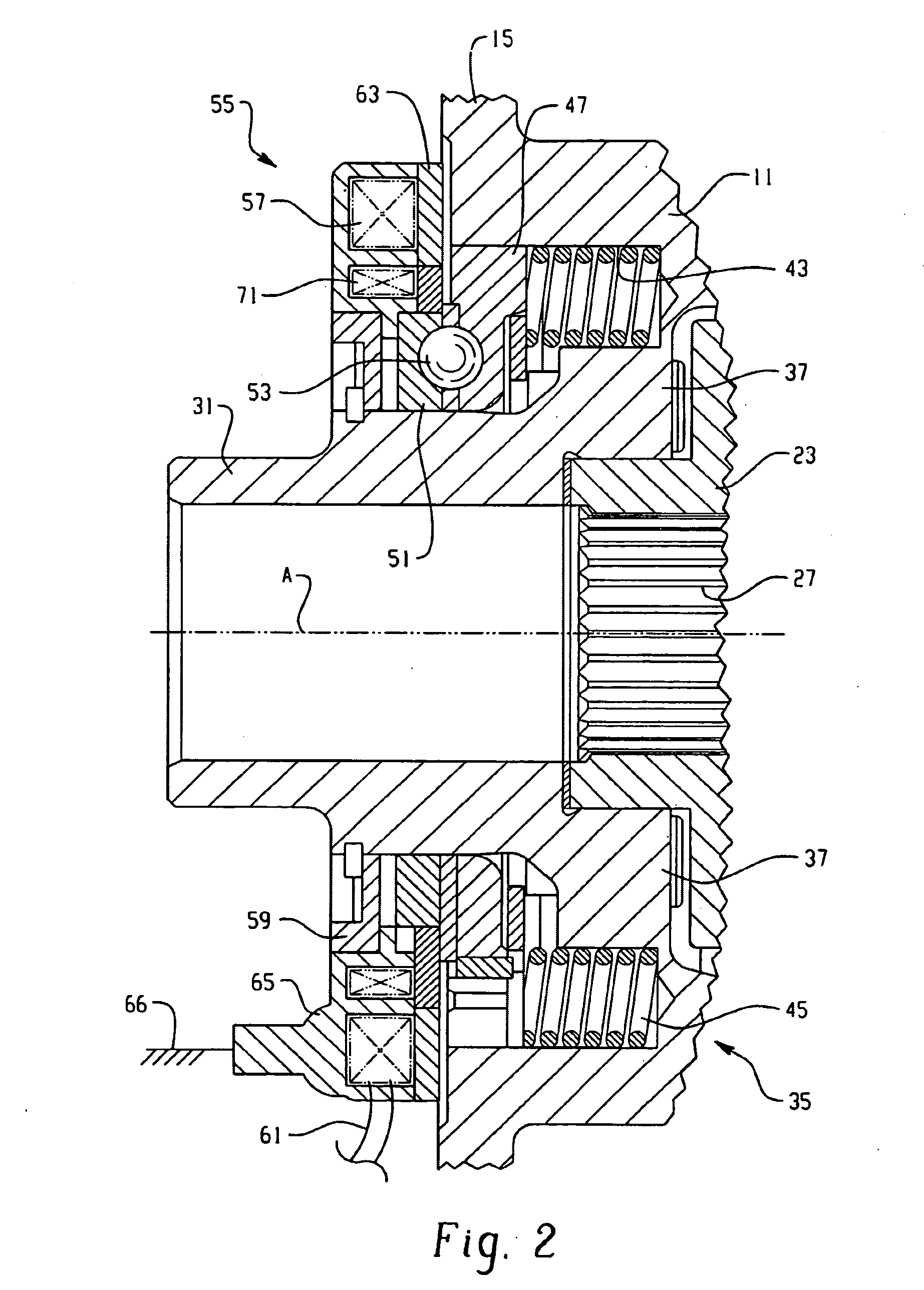 Limited slip differential and engagement sensing mechanism therefor