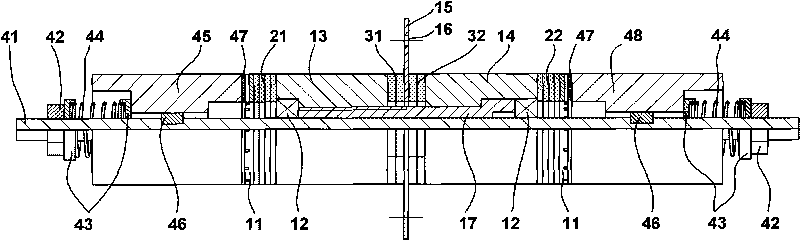 Large-moment double-rotor stress type longitudinal-torsional composite ultrasonic motor and electric excitation method thereof