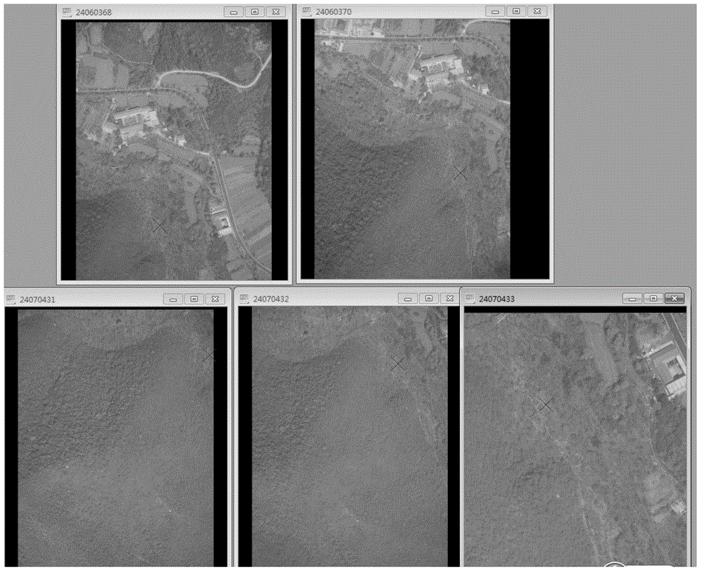 Elimination method for gross error in unmanned aerial vehicle image matching on cross air strip and device thereof