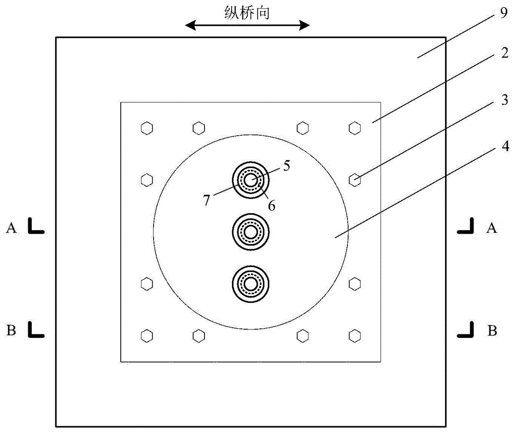 A bridge anti-overturning support and its construction method