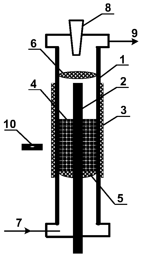 Plasma fluidized bed type self-maintaining catalytic combustion converter coal gas releasing method and device