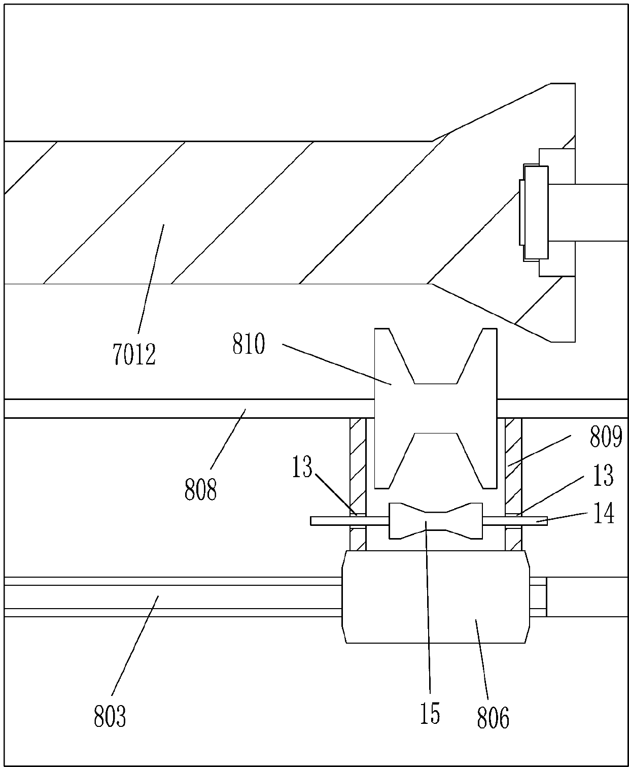 A cable core recycling separator