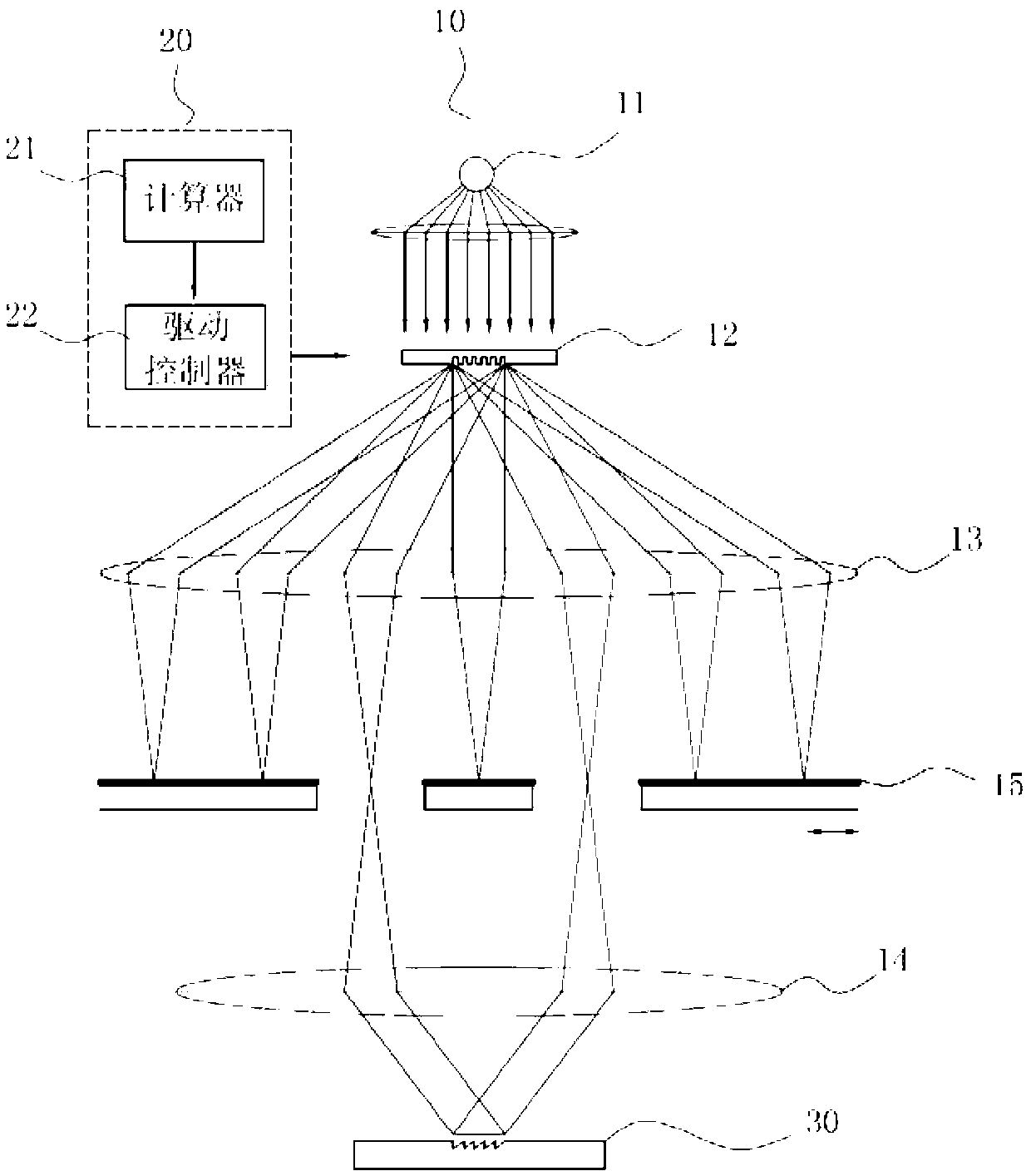 Write-through lithography processing system and lithography method