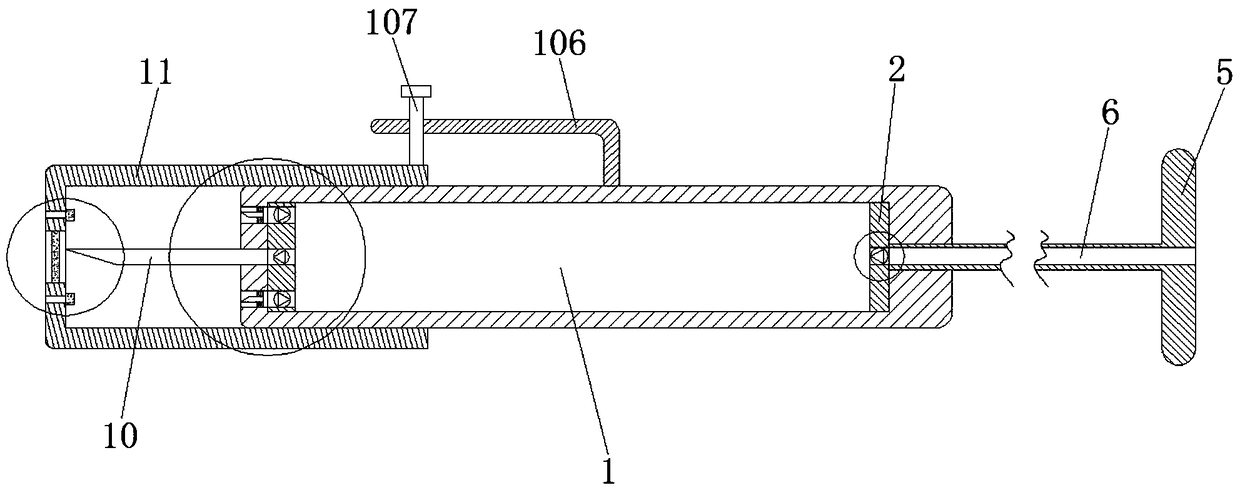 Local anaesthesia injection device for percutaneous vertebroplasty