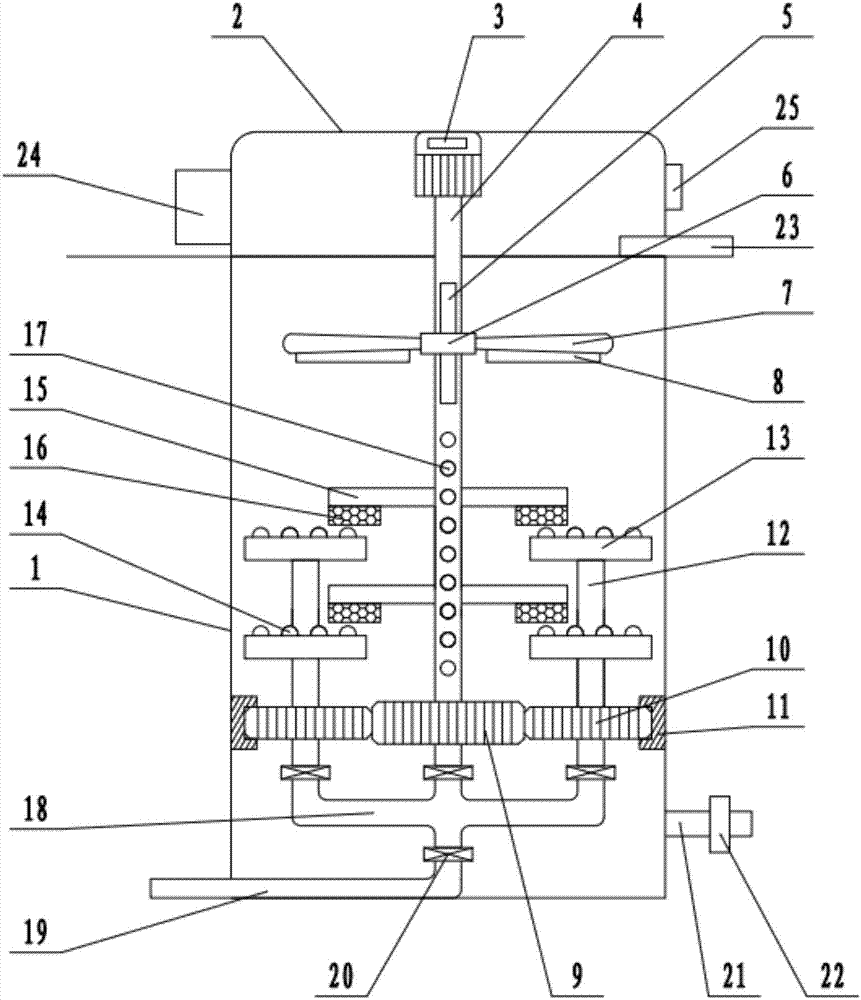 Rotational living sewage aeration mechanism