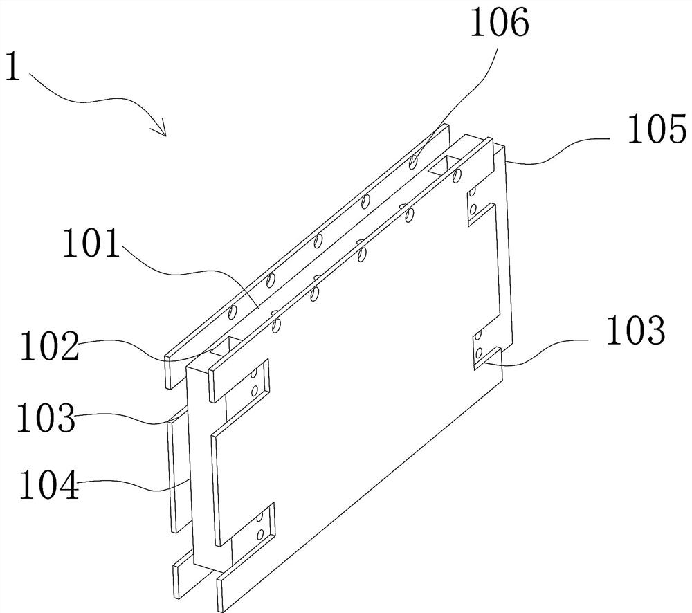 Modular assembled light steel house connecting frame