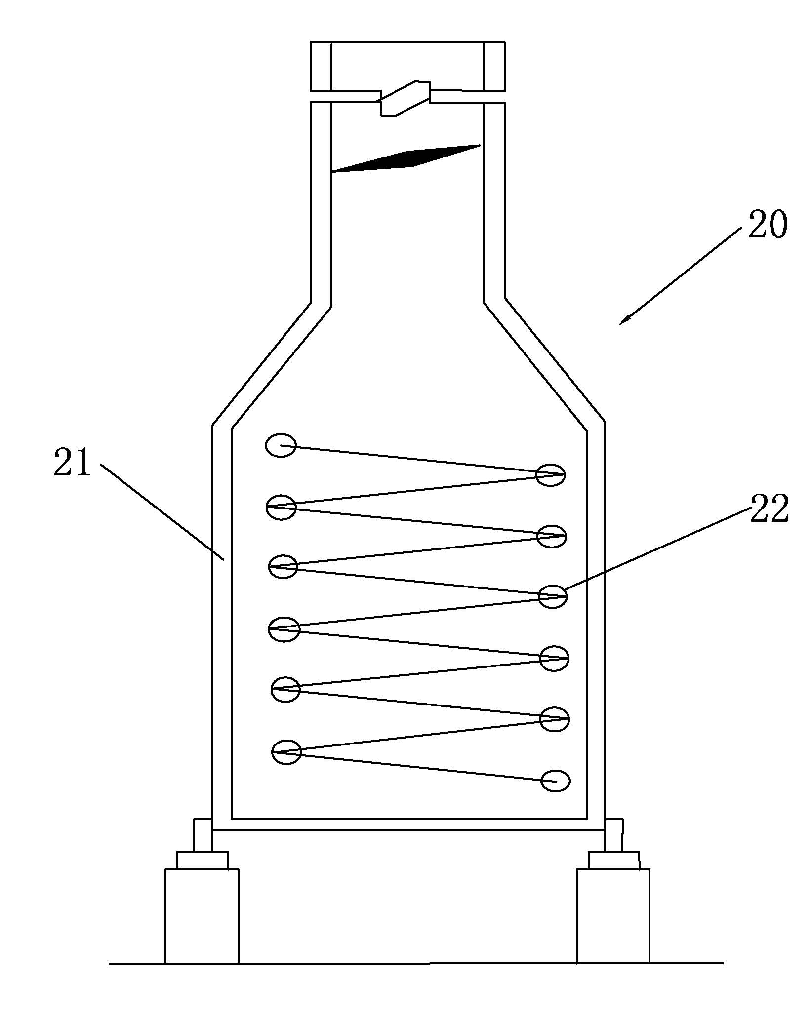 Cylindrical tube type heating furnace capable of being assembled