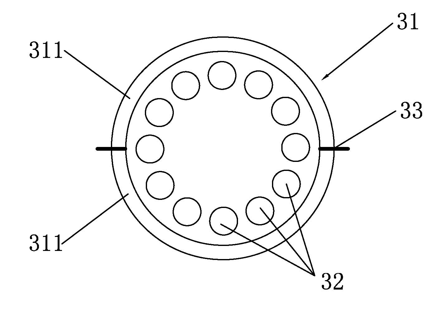 Cylindrical tube type heating furnace capable of being assembled