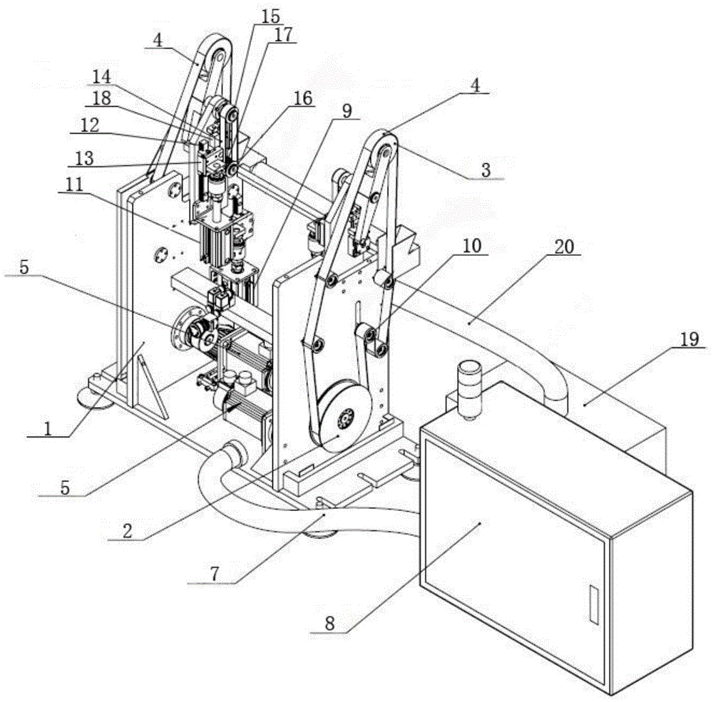 Abrasive belt machine