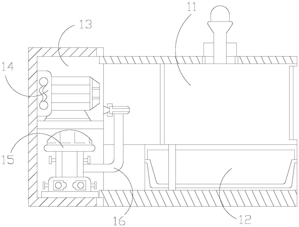 Sanitary towel washing equipment with normal pressure spraying function