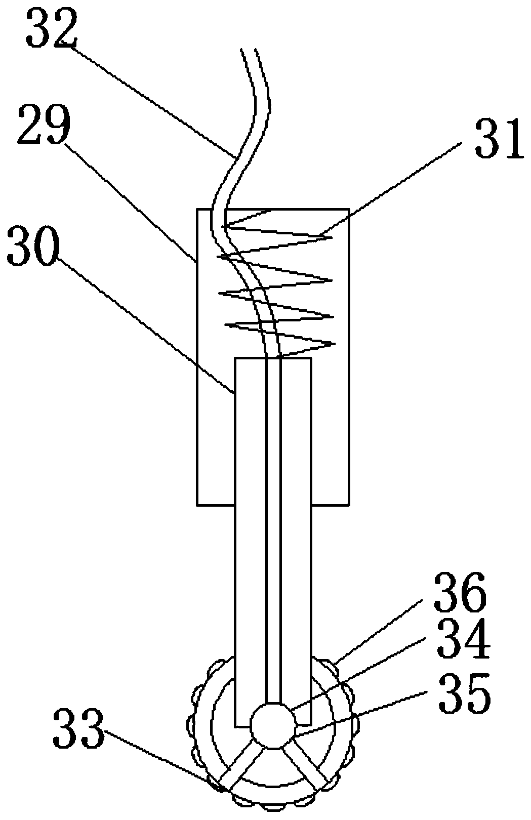 Massaging and medication integrated device acting to back muscle