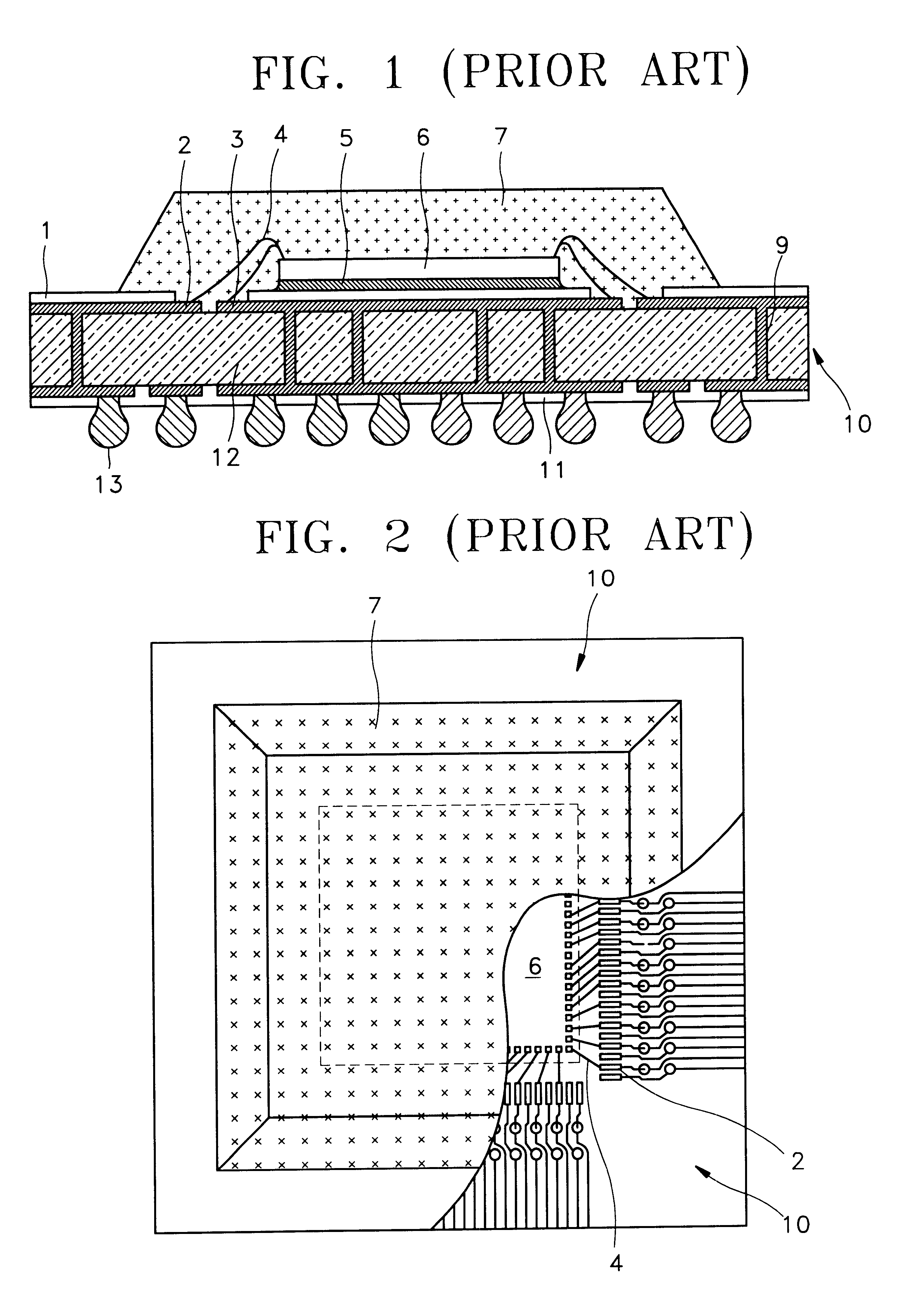 Semiconductor package having implantable conductive lands and method for manufacturing the same