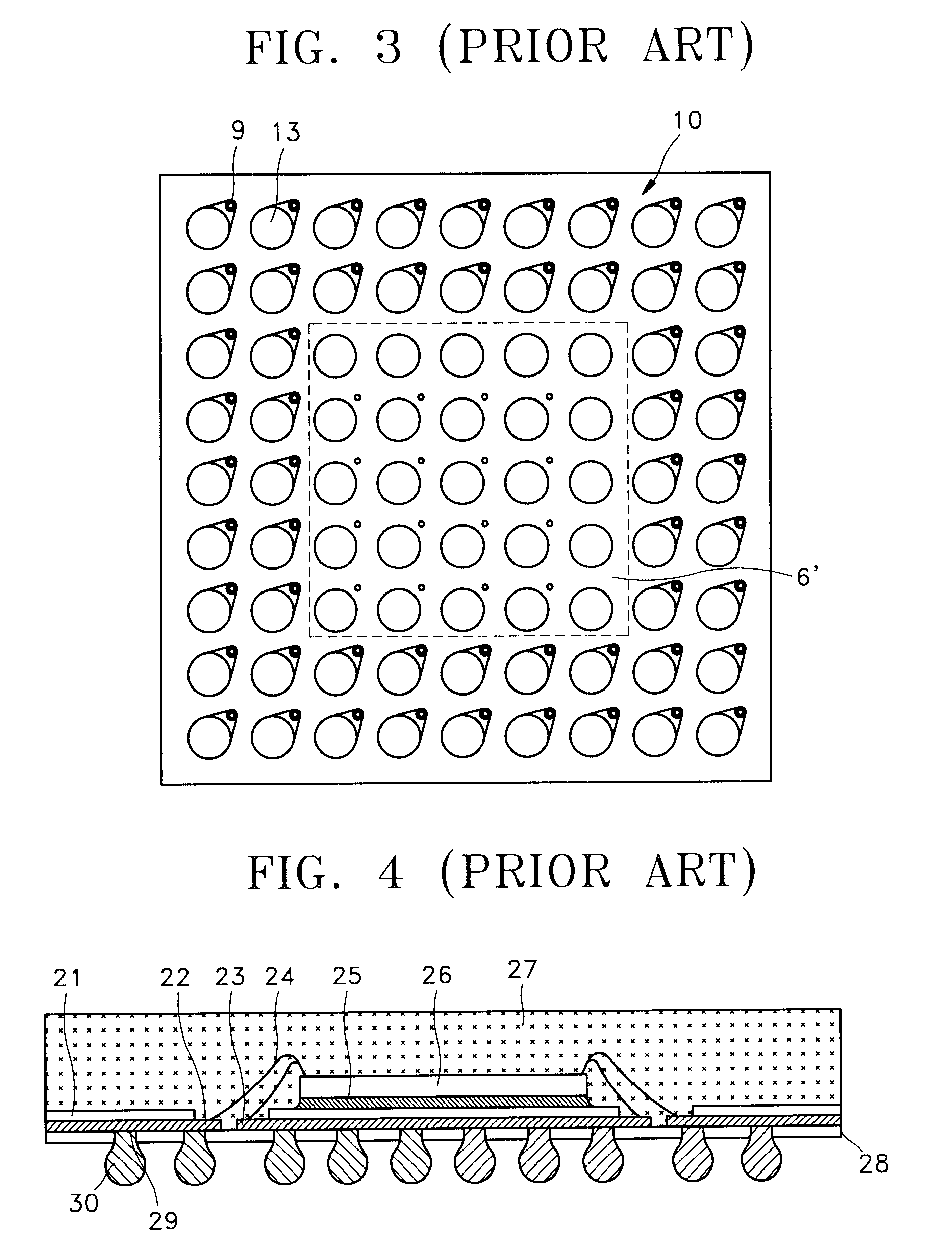 Semiconductor package having implantable conductive lands and method for manufacturing the same