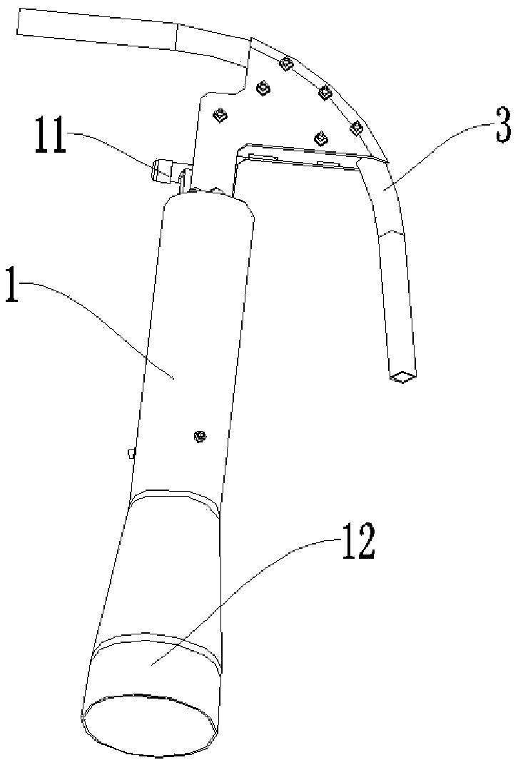 Handheld dry ice filling device