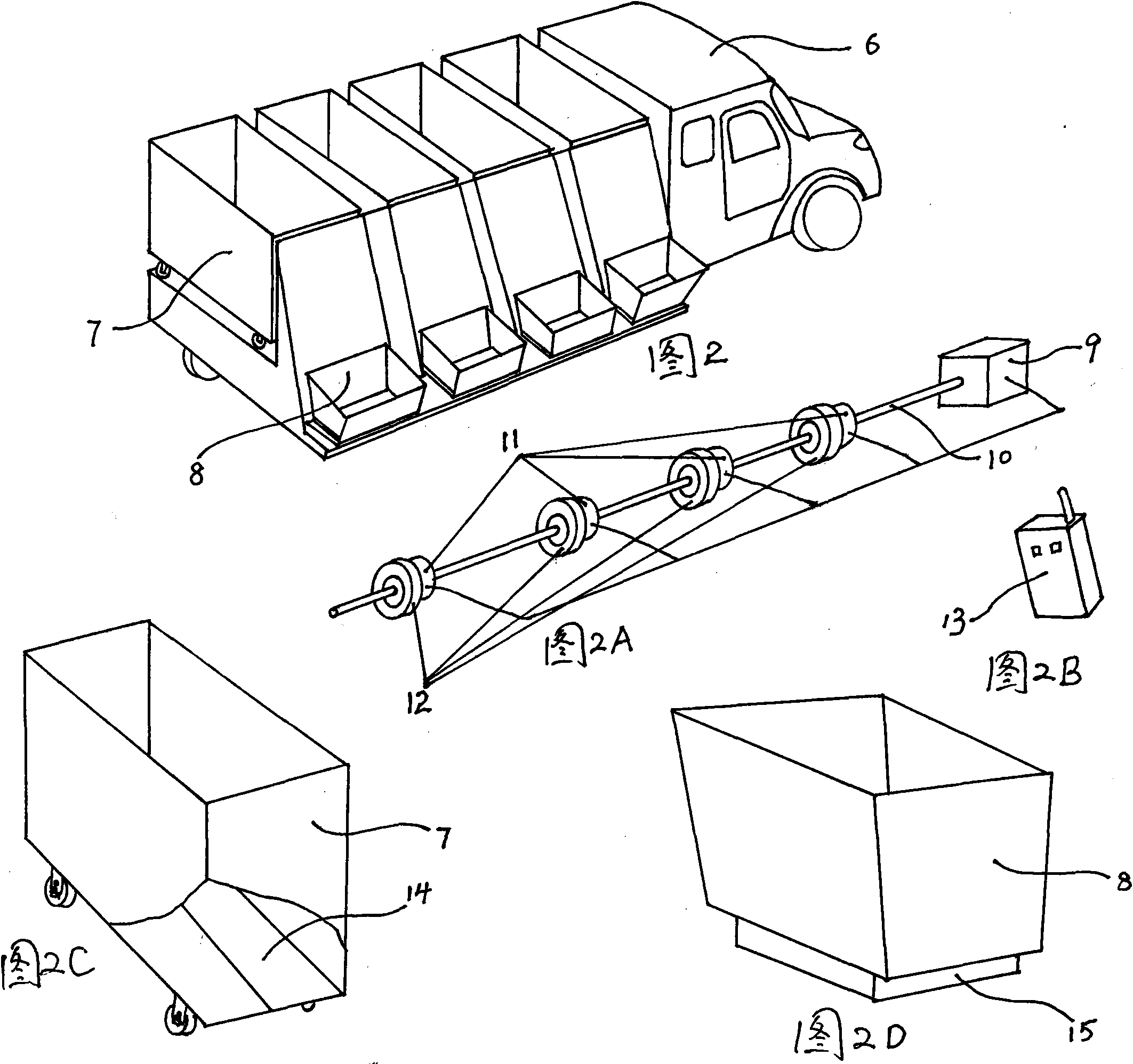 Weighing type garbage sorting and recycling system