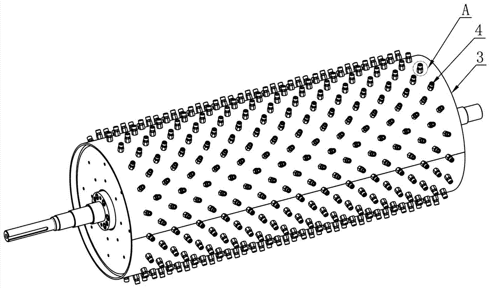 Rinsing device used in plastic film cleaning and recycling production line