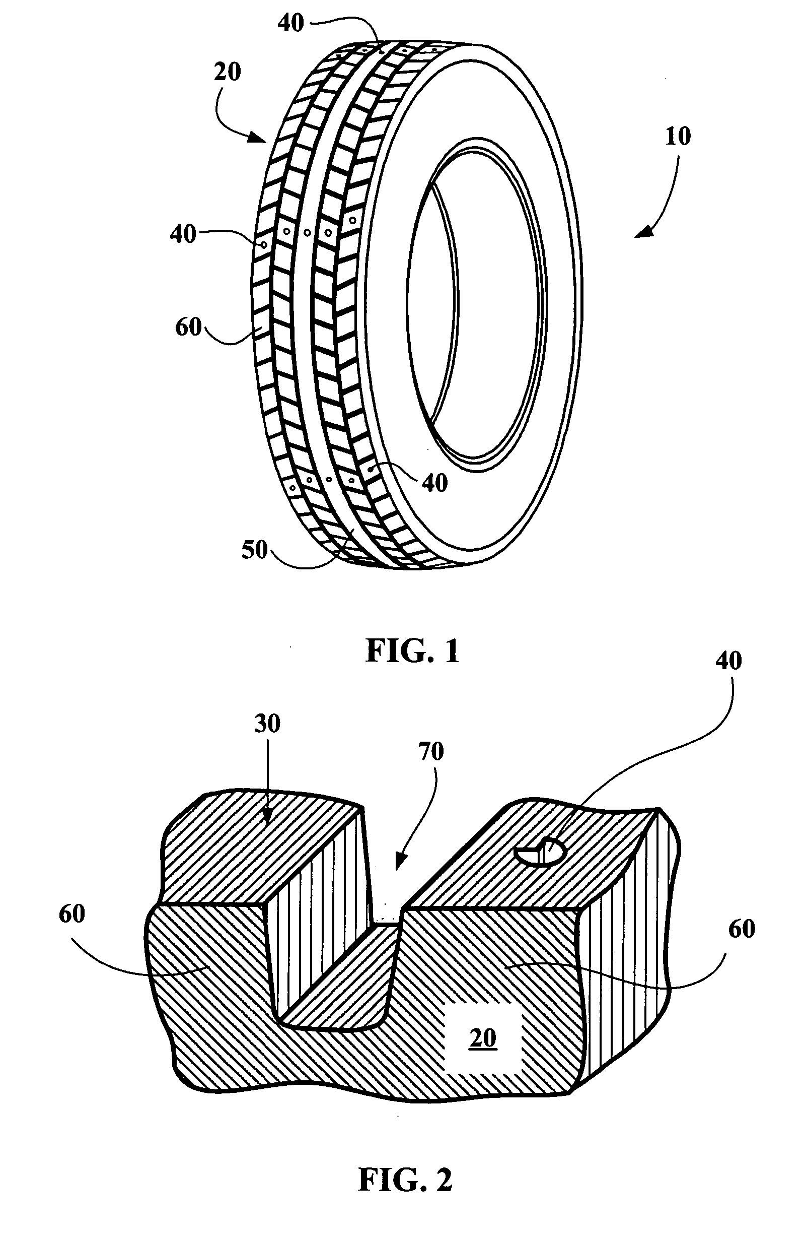 Wear indicator for a tire