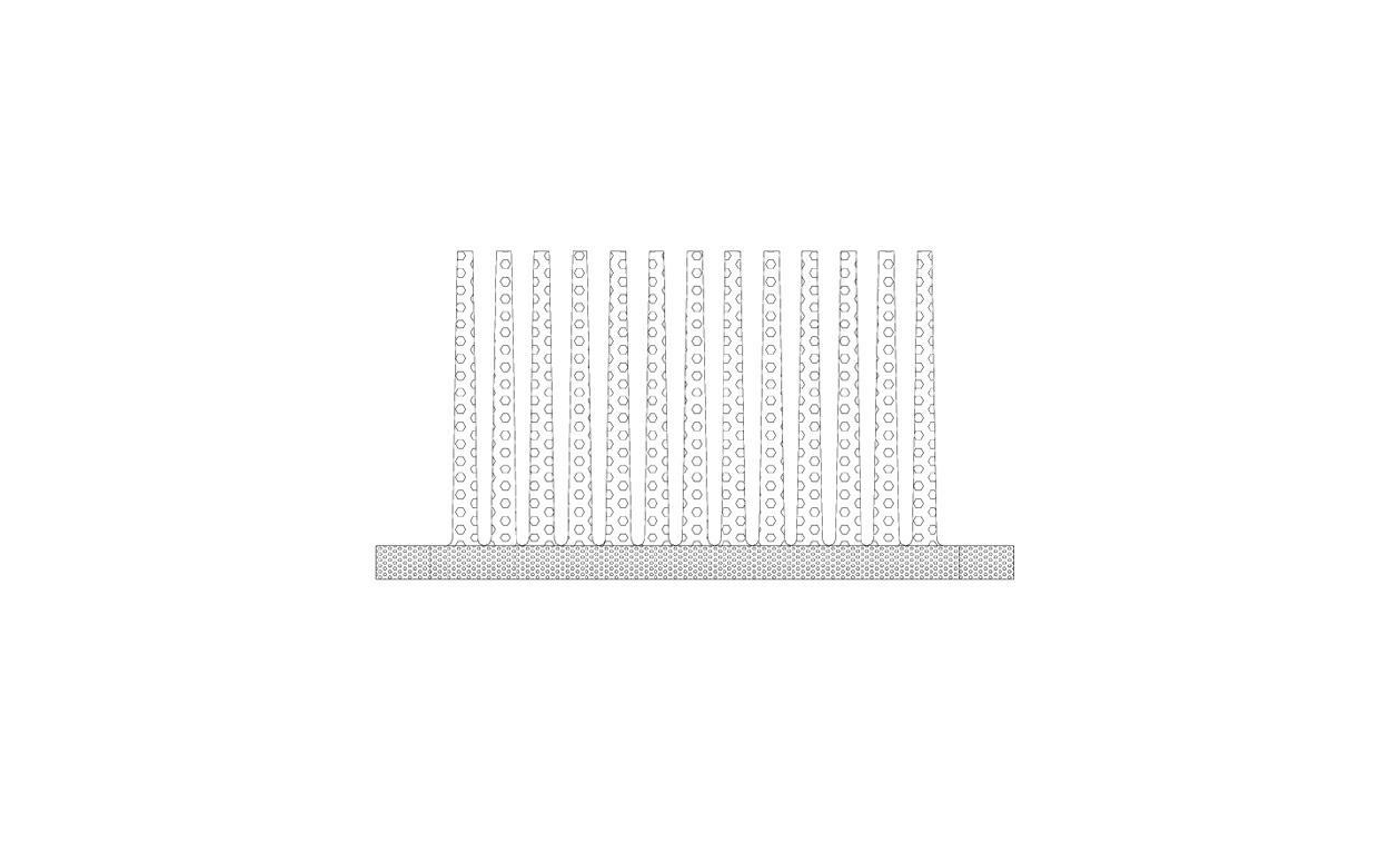 Method for preparing copper radiating fins of gradient structures by means of injection forming