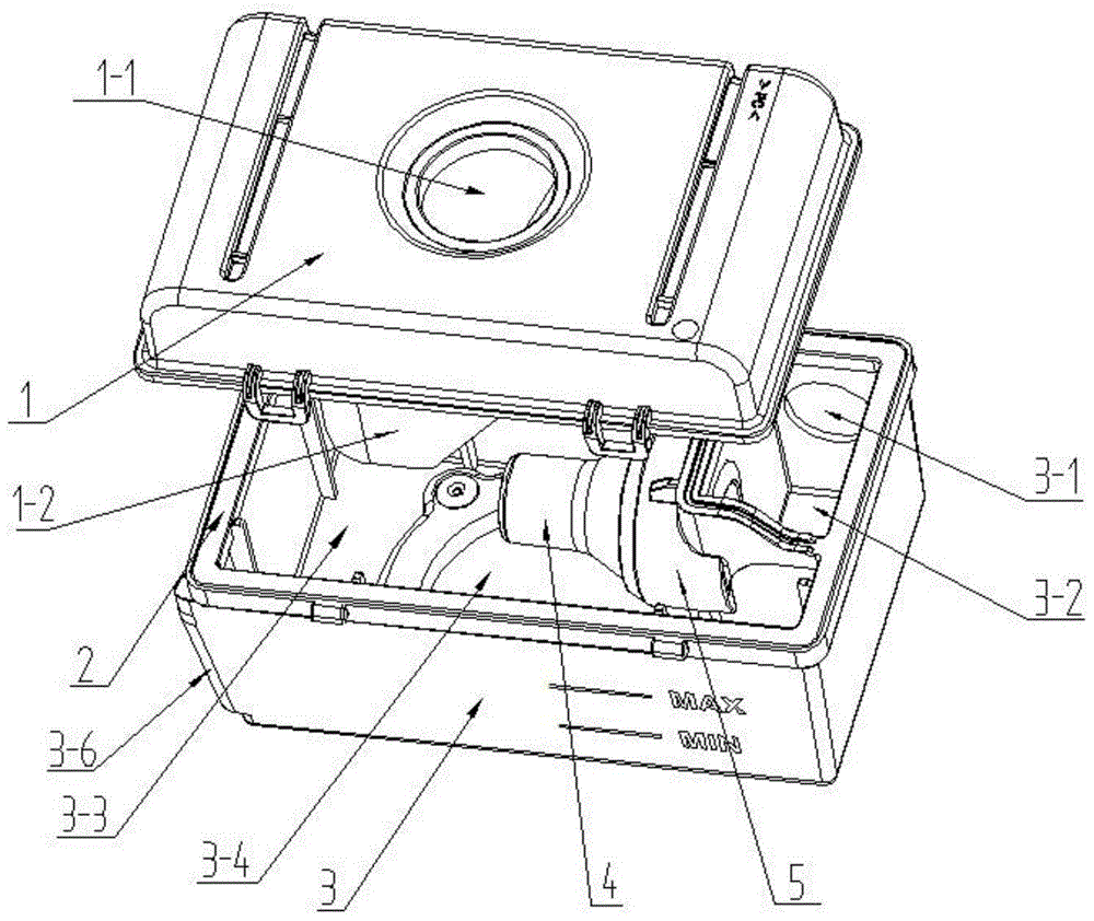 water tank for ventilator