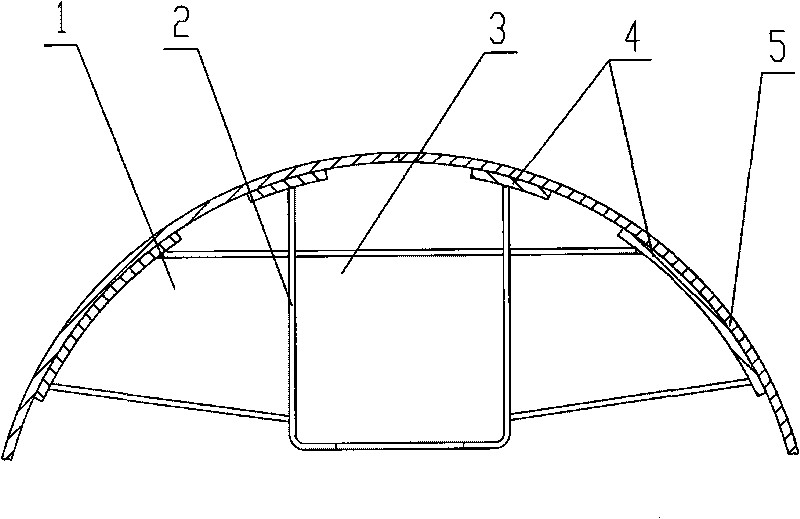 Wave-preventing device of railway liquid tank car