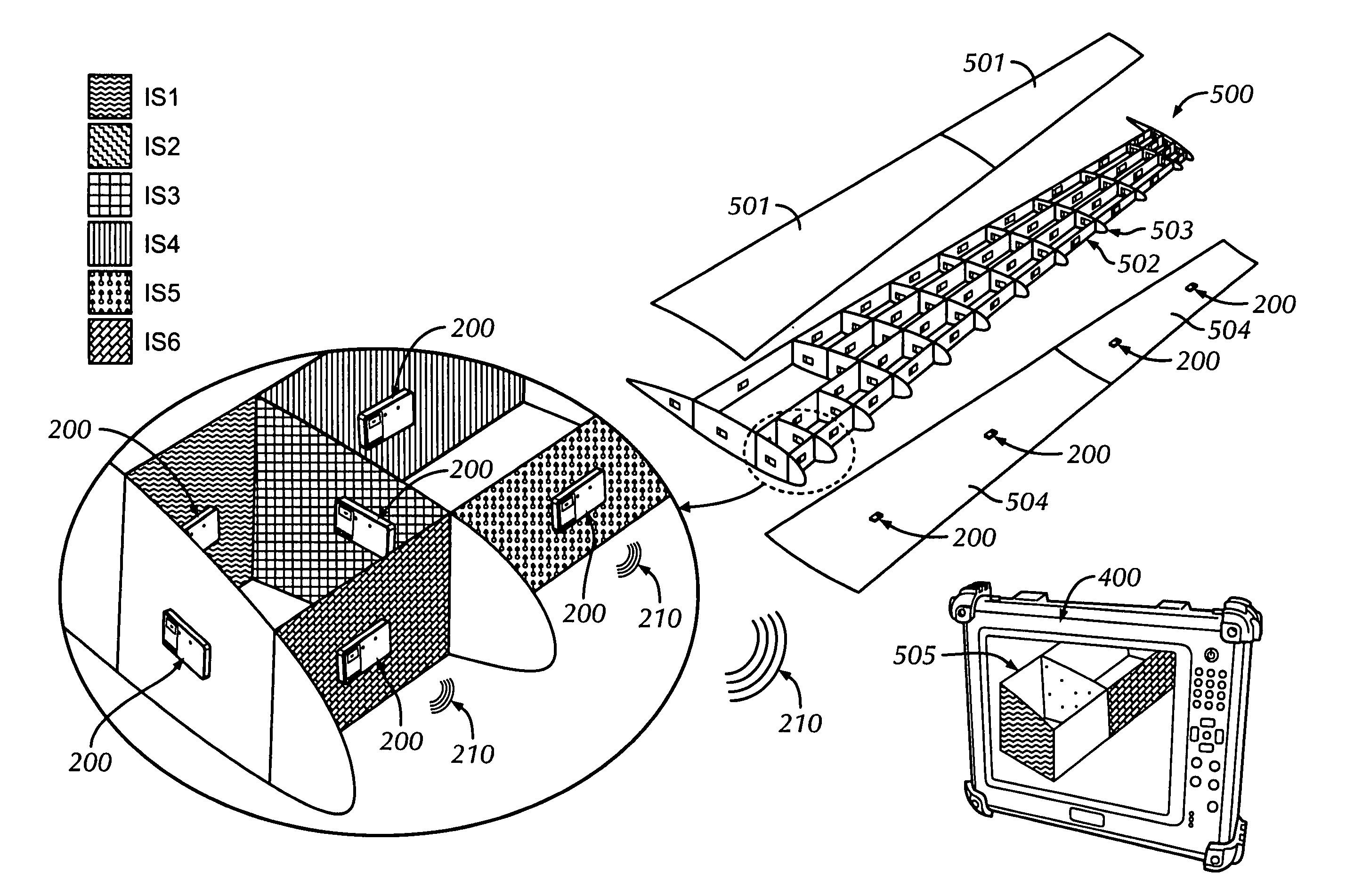 Integrated phased array transducer, system and methodology for structural health monitoring of aerospace structures