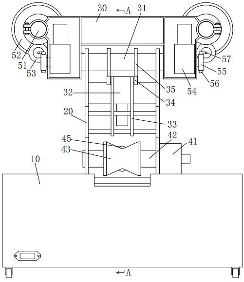 A live working method for vertically arranged conductors