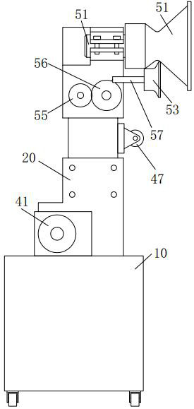 A live working method for vertically arranged conductors