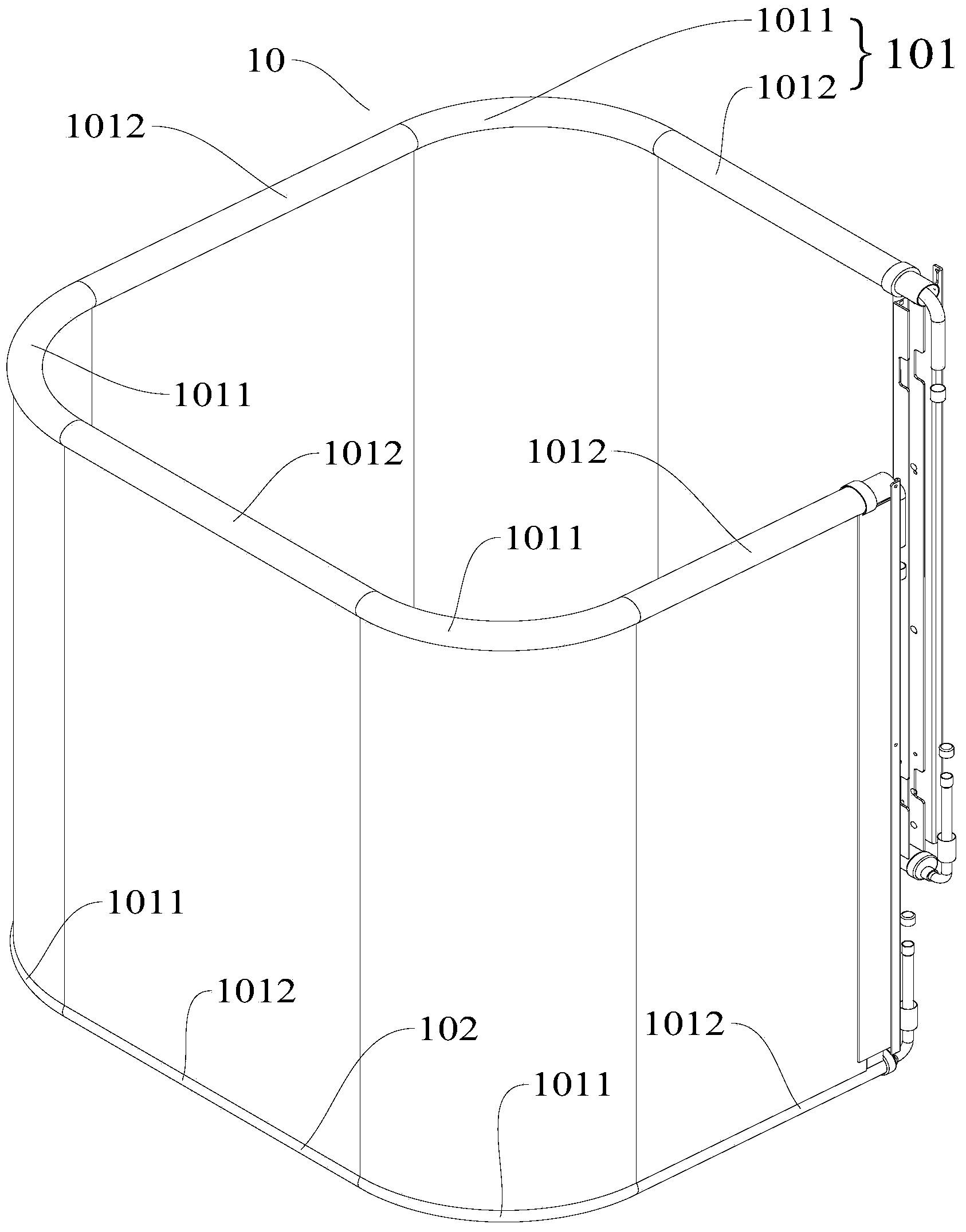 Bending type heat exchanger