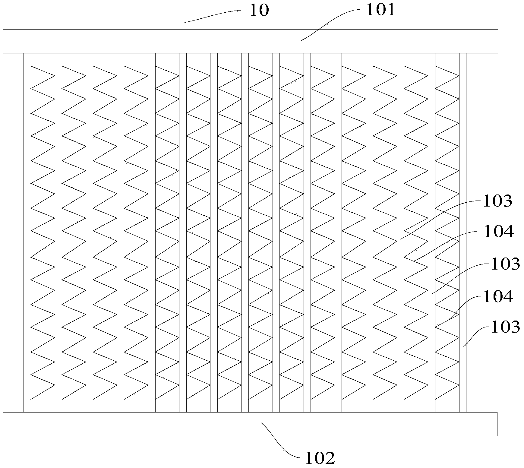 Bending type heat exchanger