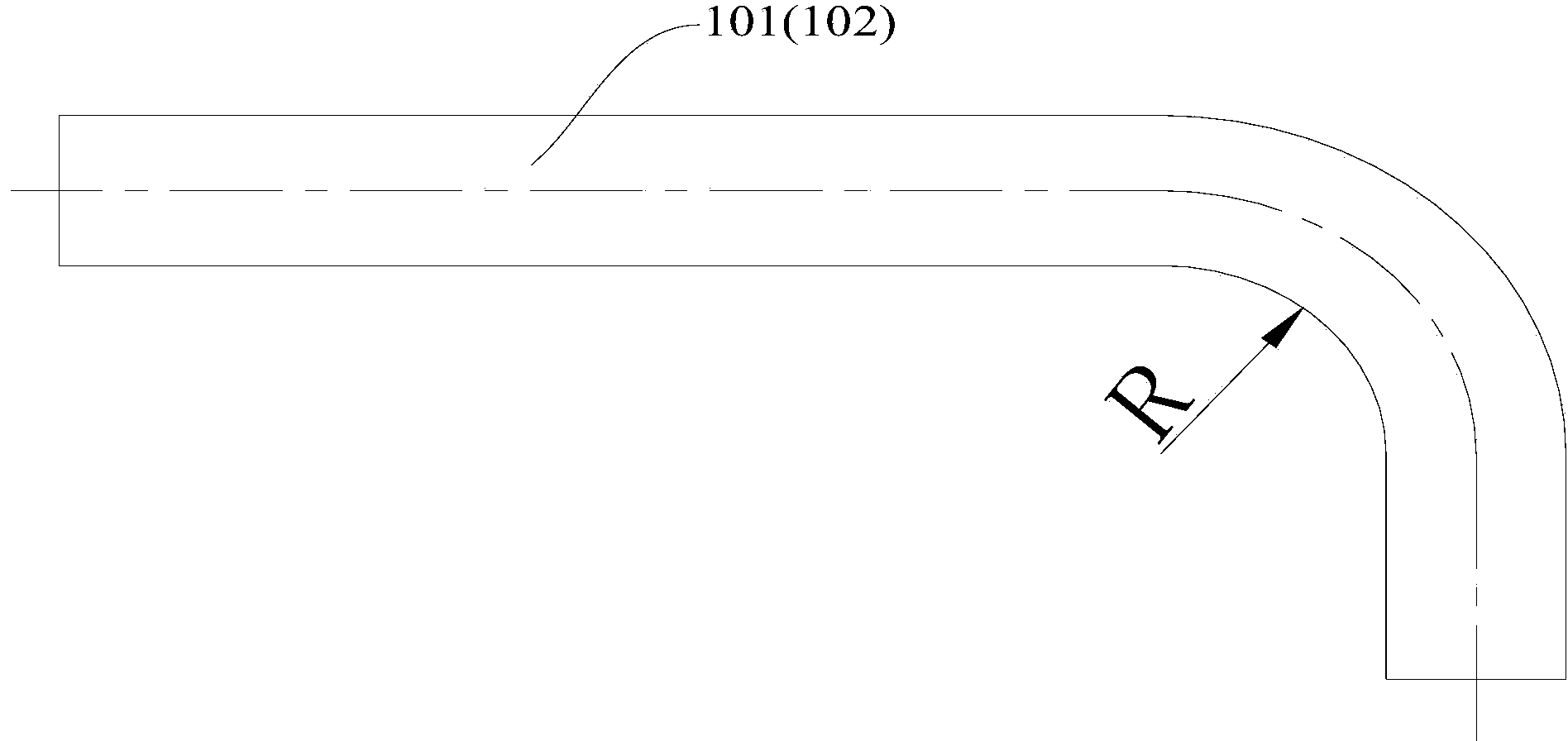 Bending type heat exchanger