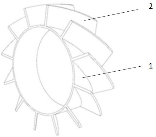 Welding method for swirl vanes of cement burner