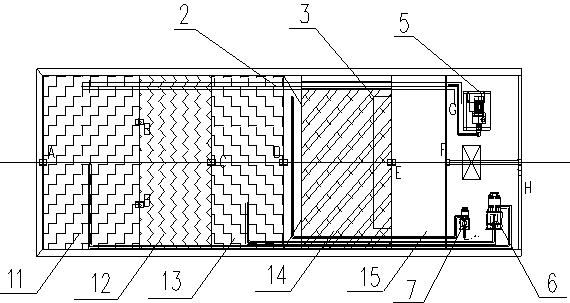 Integrated rural domestic sewage treatment equipment and sewage treatment method