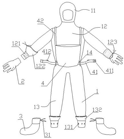 Protective clothing for outdoor detection