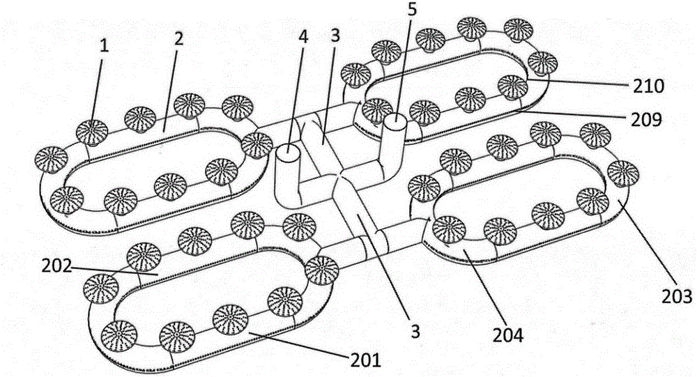 Oval ring unit aeration system