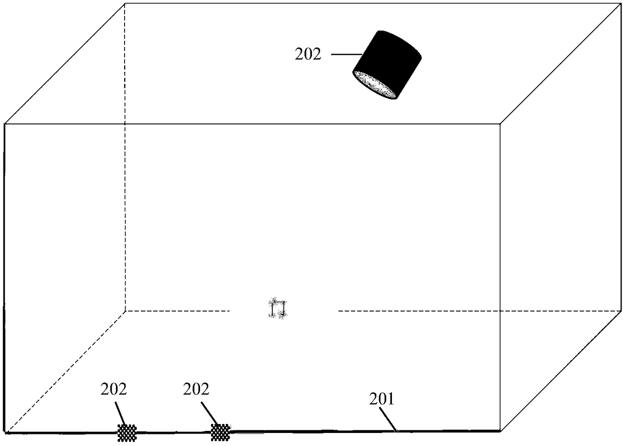 A trip line drawing method and device