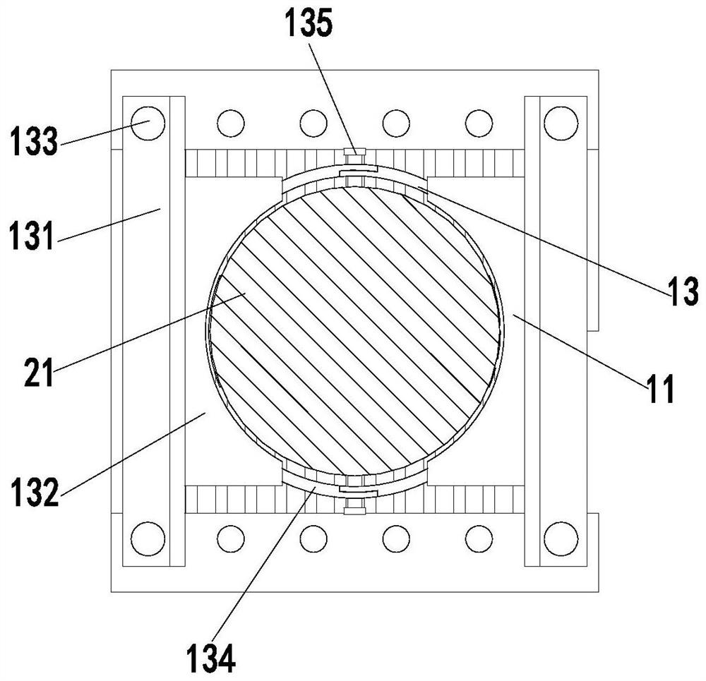 An outdoor landscape seat installation and fixing device