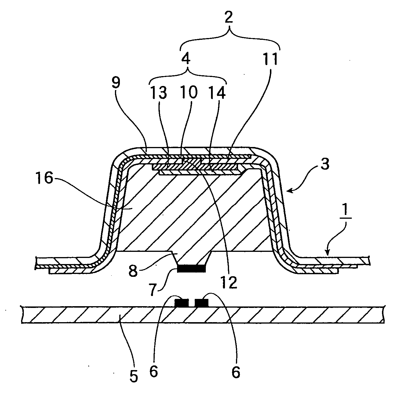 Push-button switch member and manufacturing method of same