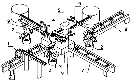 Automatic assembling equipment for rail transit platform screen door base insulation mechanism