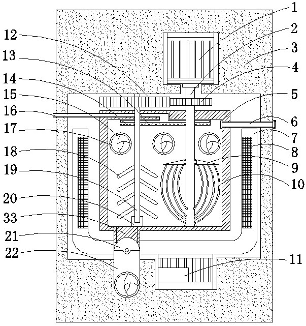 Coating mixing device for interior decoration engineering