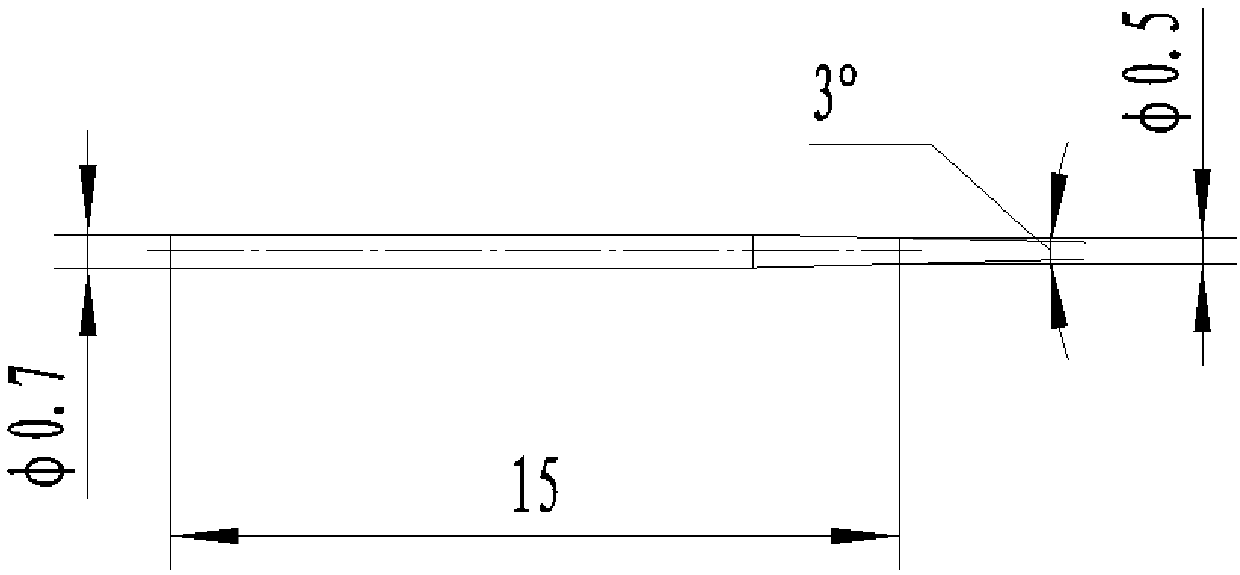 Machining method for fuel nozzle precise small hole