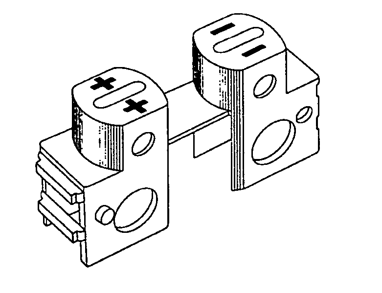 Combinable connecting means for thin plate-type lithium batteries