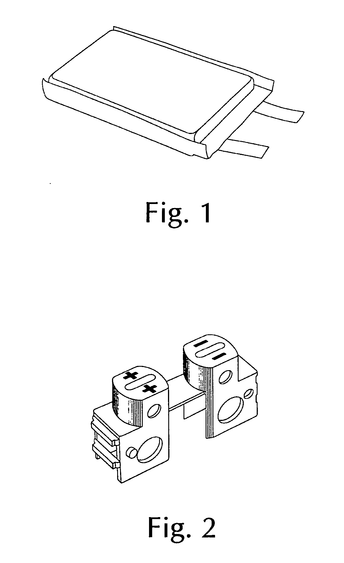 Combinable connecting means for thin plate-type lithium batteries