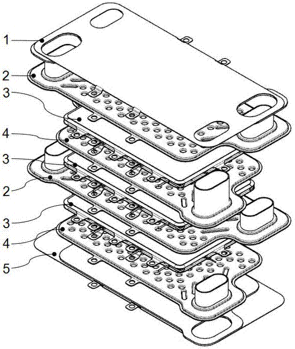 A plate heat exchanger with heating and cooling functions