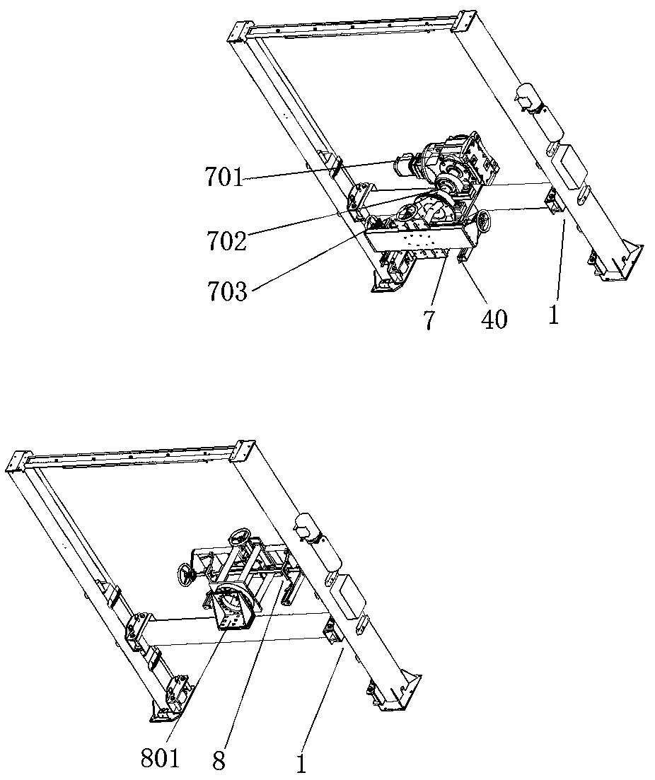 Automobile body lifting and rotating device