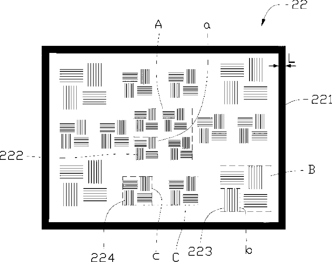 Wire pair testing drawing board, lens optical parsing and measuring system and measuring method thereof