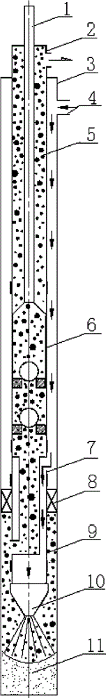 A method for mining high-viscosity and high-point-point crude oil by hydraulic cutting